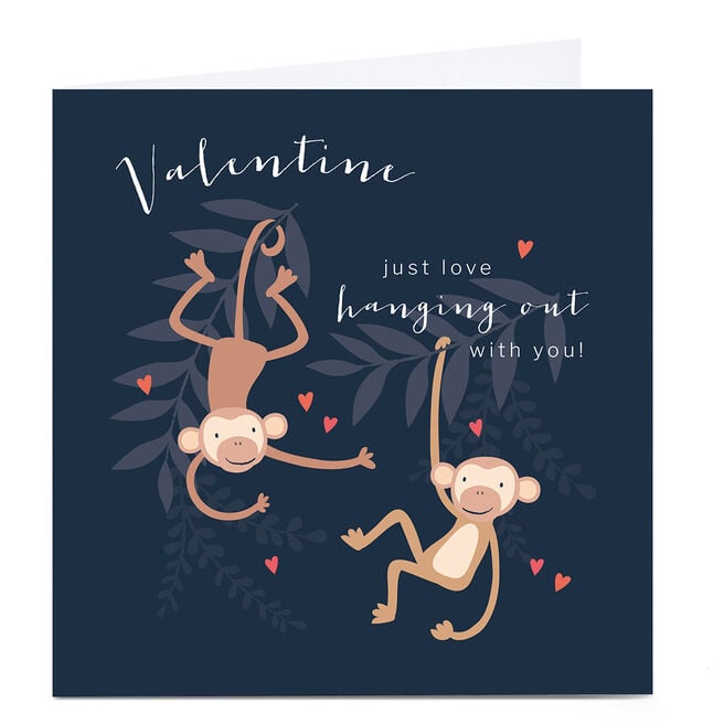 Personalised Klara Hawkins Valentine's Day Card - Hanging Out