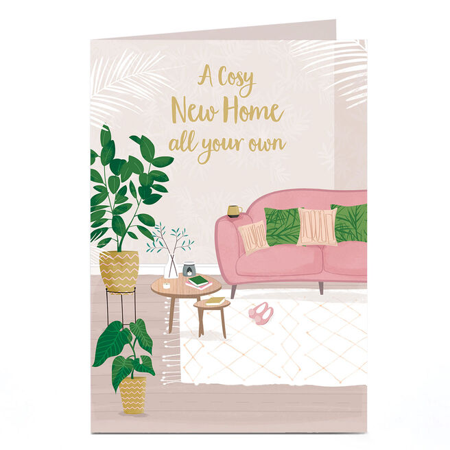 Personalised New Home Card - A Cosy New Home 
