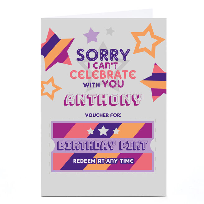 Personalised Birthday Card - Redeem A Pint