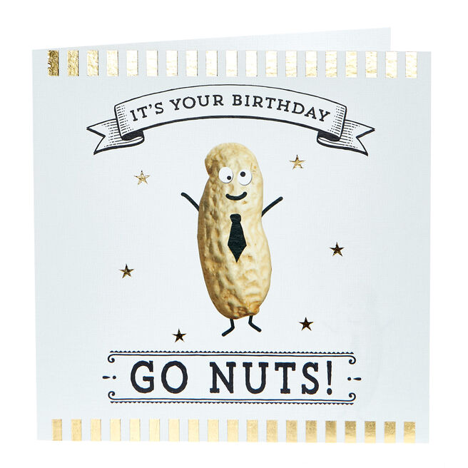 Birthday Card - GO NUTS!