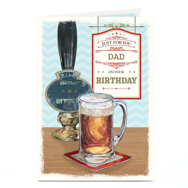Personalised Birthday Card - Pub Scene, Just For You