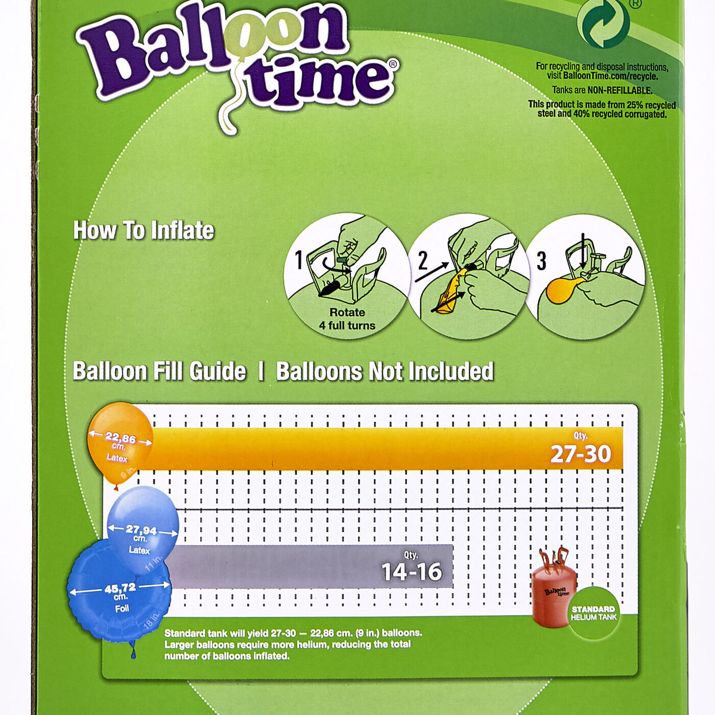 Buy Helium Gas Canister Fills Up To 30 Balloons* for GBP 23.00 Card