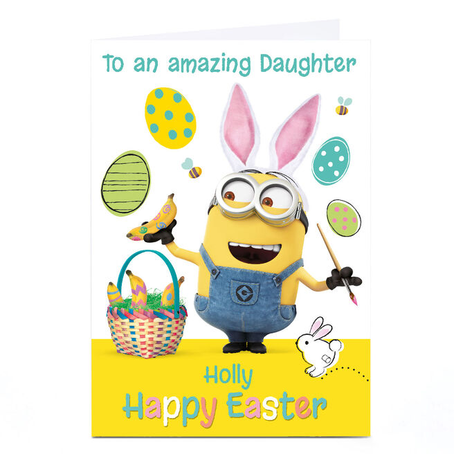 Personalised Minions Easter Card - Minions Daughter
