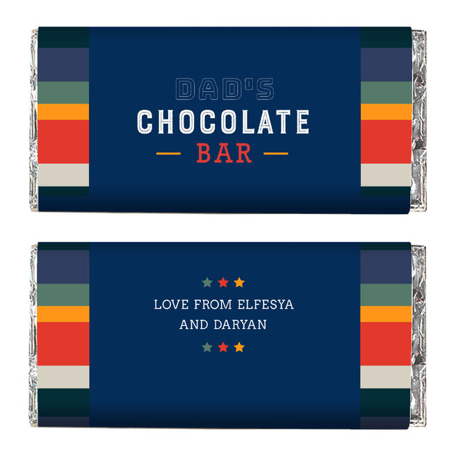Personalised Father's Day Chocolate Bar - Dad's Chocolate