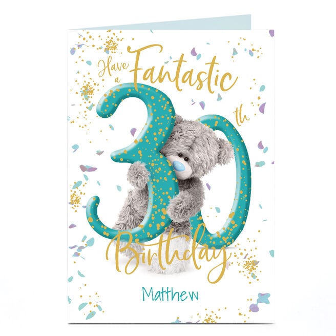 Personalised Tatty Teddy 30th Birthday Card - Fantastic 30th