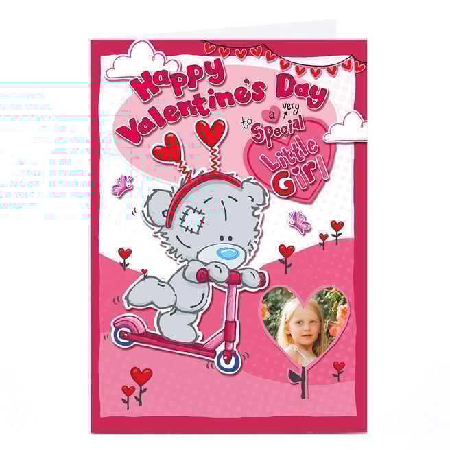 Personalised Tatty Teddy Valentine's Day Card - Special Little Girl