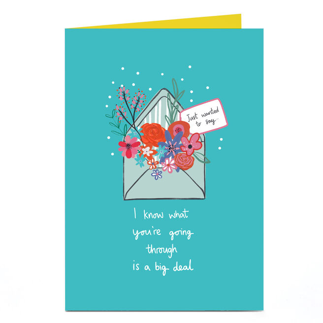 Personalised Thinkg of You Card - I Know What You're Going Through
