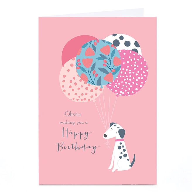 Personalised Klara Hawkins Birthday Card - Dalmatian 