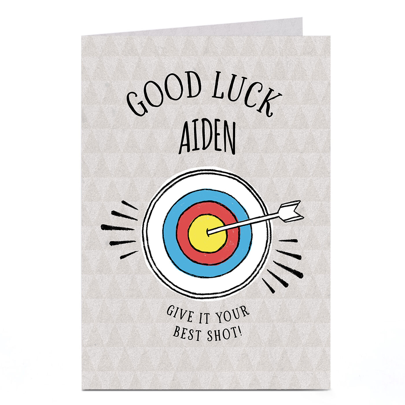 Buy Personalised Good Luck Card Arrow for GBP 1.79 Card Factory UK