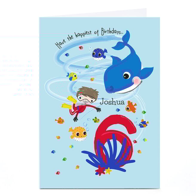 Personalised Rachel Griffin Birthday Card - 6, Happiest Of Birthdays