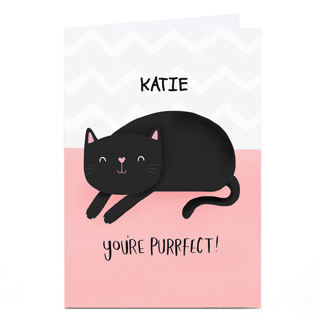Personalised Whale & Bird Card - You're Purrfect! 