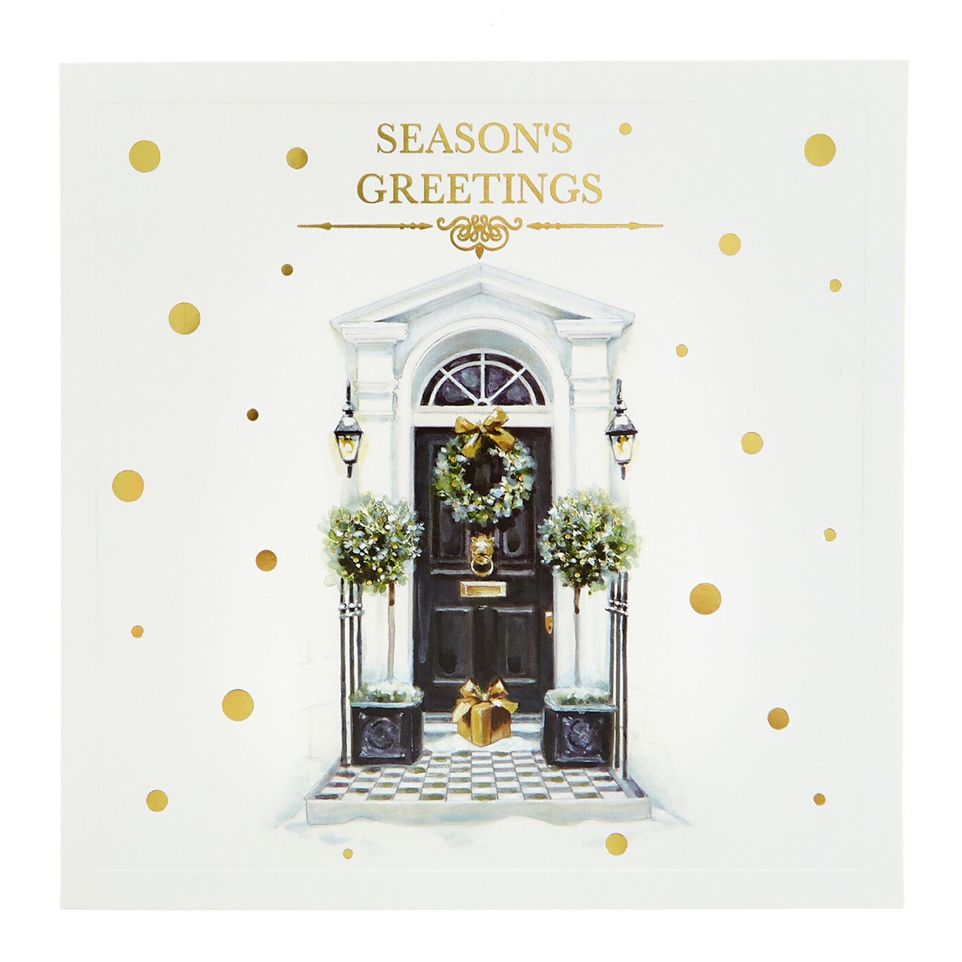 Buy 12 Deluxe Charity Boxed Christmas Cards Festive Front Door (2
