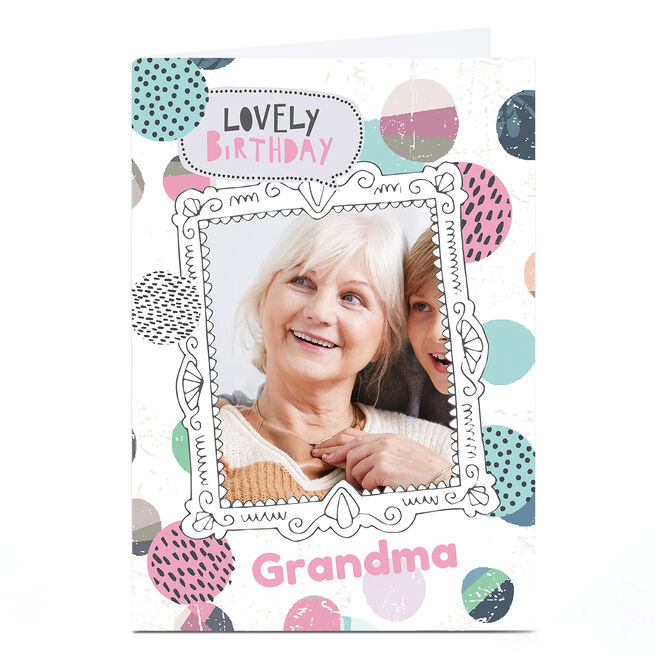 Photo Bev Hopwood Birthday Card - Lovely Birthday Frame,  Photo Bev Hopwood Birthday Card - Lovely Birthday Frame