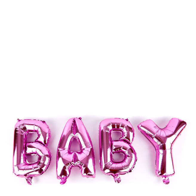 Baby Pink Balloon Banner Kit 