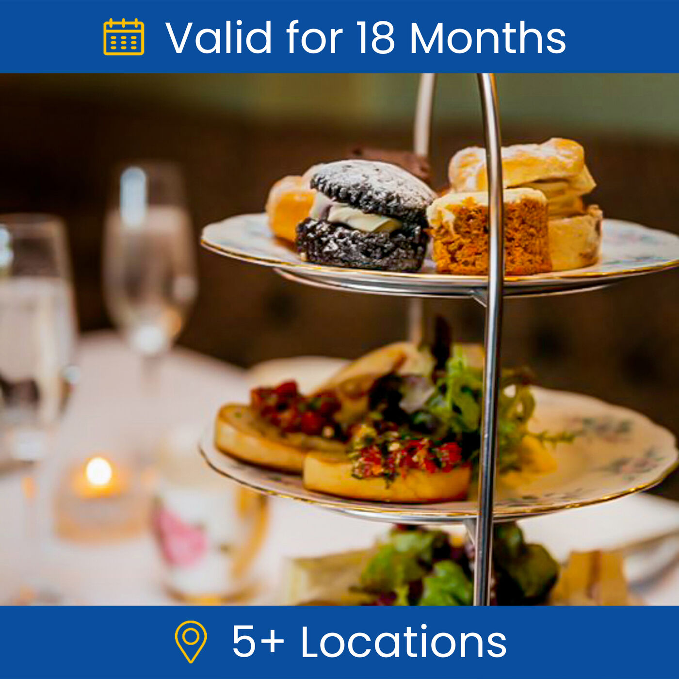 Buy Afternoon Tea with Bubbly for Two Gift Experience Day for GBP 49.99