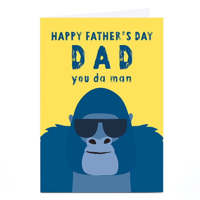 Personalised Klara Hawkins Father's Day Card - Dad You Da Man
