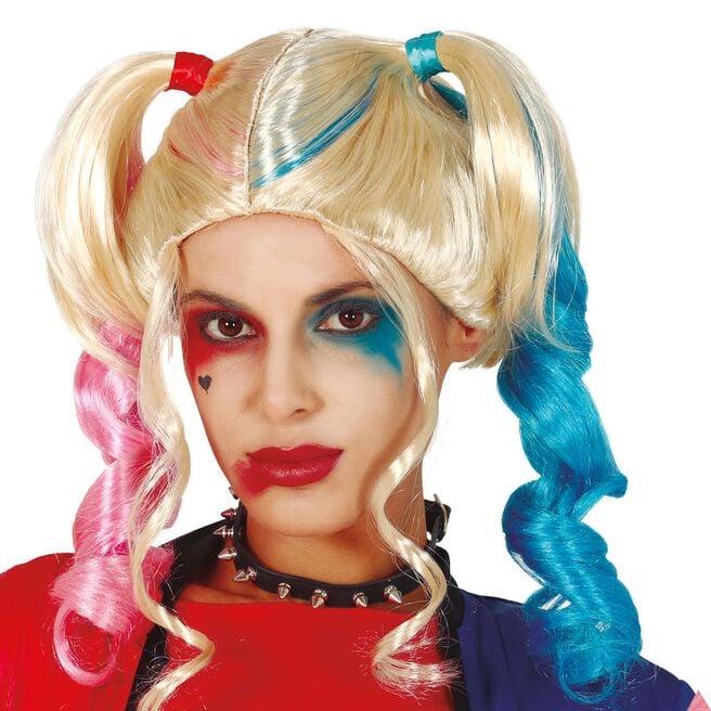 Fancy Dress Multicolored Pigtail Wig