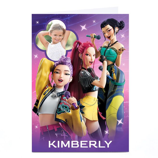 Photo Birthday Card - K-Pop Demon Hunters