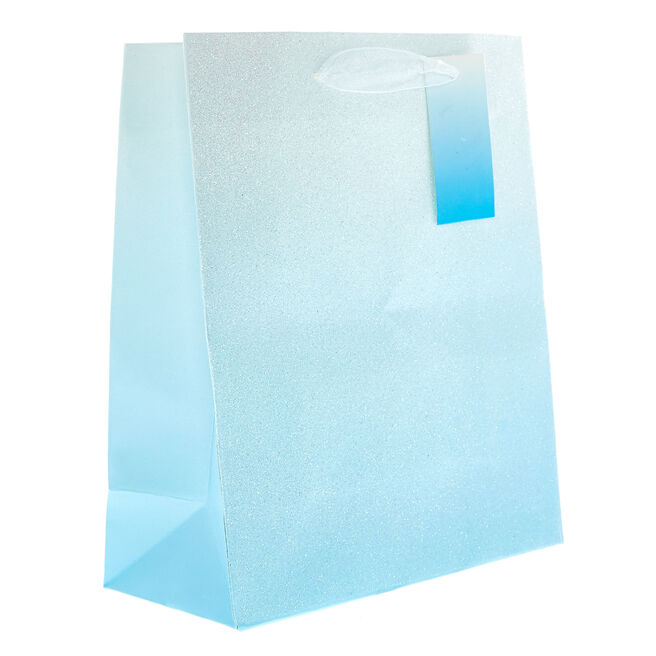 Medium Portrait Blue Ombre Gift Bag