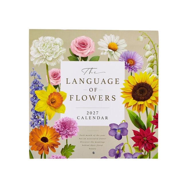 The Language Of Flowers 2027 Square Wall Calendar 