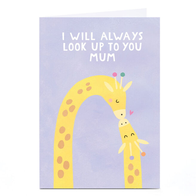 Personalised Lemon & Sugar Mother's Day Card - Mum Giraffe