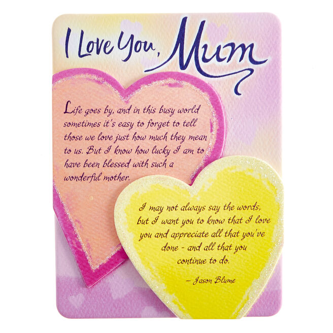 Blue Mountain Arts Magnet With Stand - I Love You Mum
