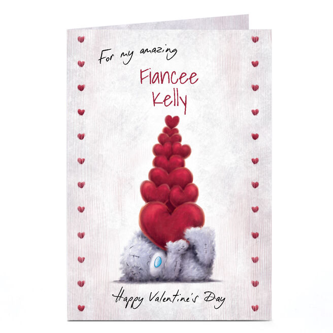 Personalised Tatty Teddy Valentine's Day Card - For My Amazing, Fiancee