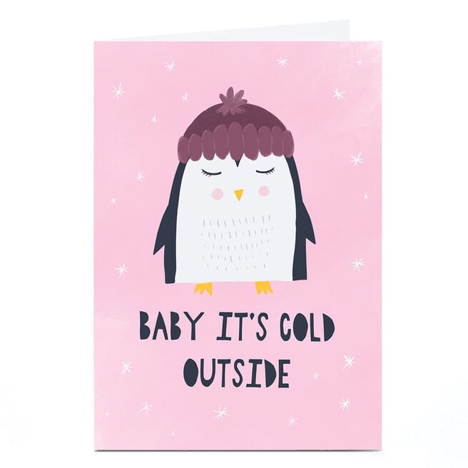 Personalised Phoebe Munger Christmas Card - Cold Outside