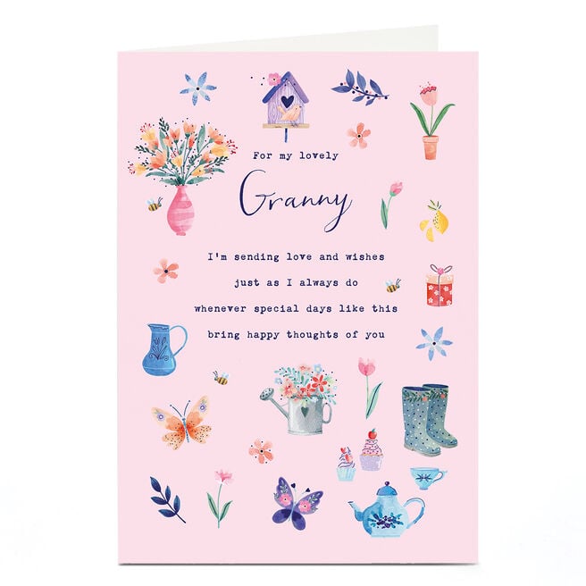 Photo Mother's Day Card - Gardening and Flowers, Granny