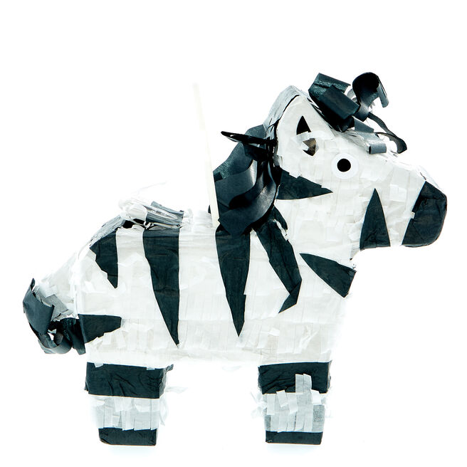 Mini Zebra Pinata-Style Party Decoration