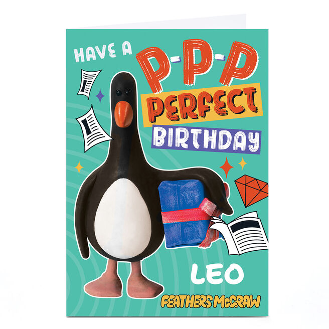 Personalised Birthday Card - Wallace & Gromit Perfect Birthday