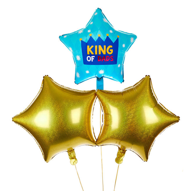 King Of Dads Balloon Bouquet - Pre-Order For Father's Day!
