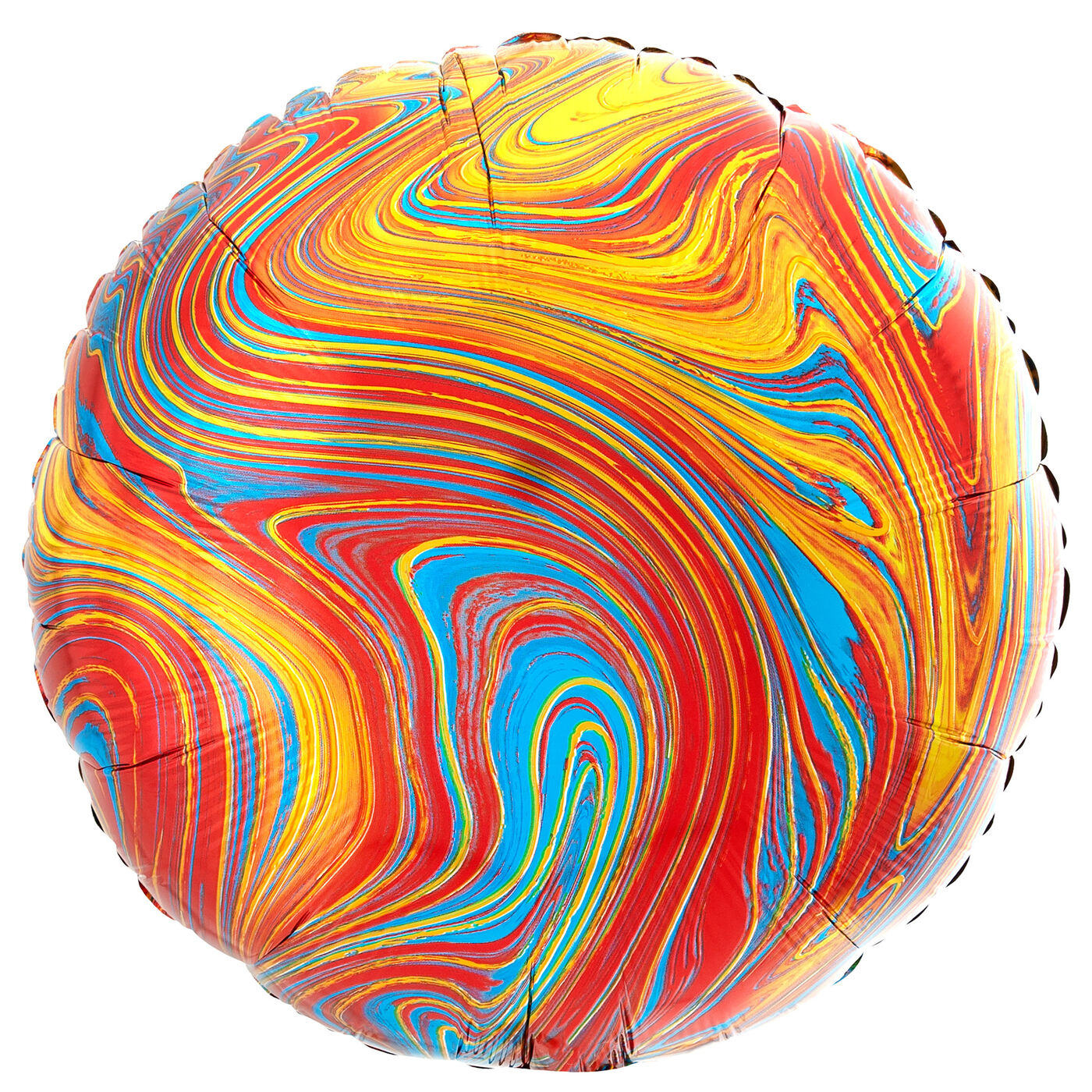 Buy Colourful MarbleEffect 17Inch Round Foil Helium Balloon for GBP 1