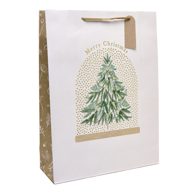 Christmas Tree Cloche Extra Large Portrait Gift Bag