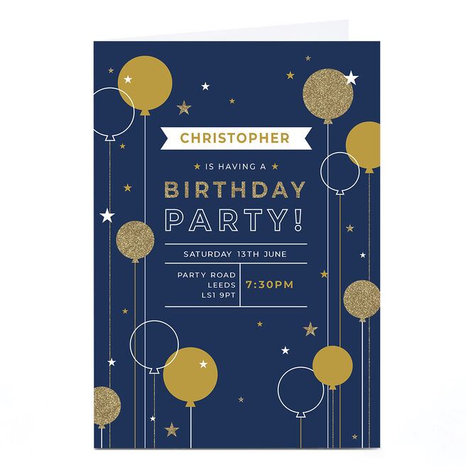 Party Invitations, Adult & Childrens Personalised Birthday Invitations