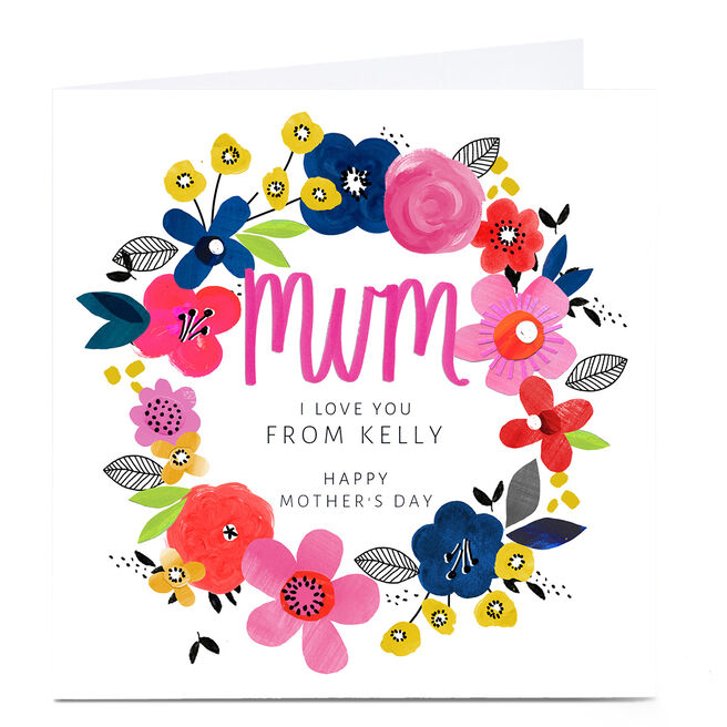 Personalised Kerry Spurling Mother's Day Card - Mum