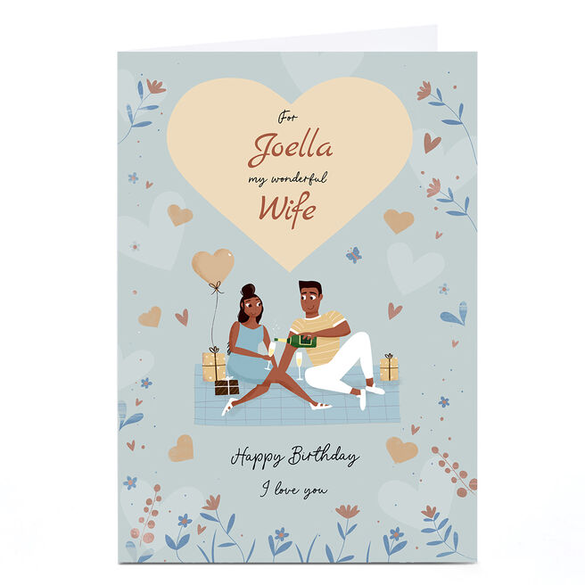Personalised Birthday Card - For my Wonderful
