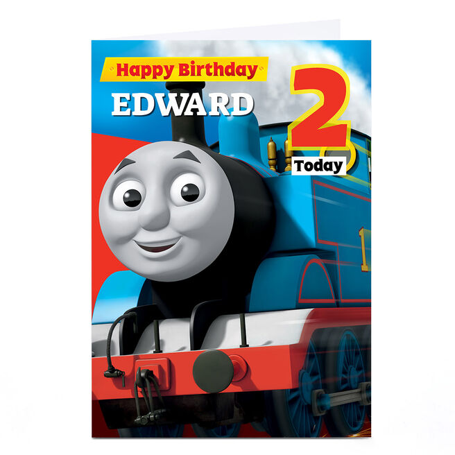 Personalised Thomas & Friends Birthday Card - Thomas