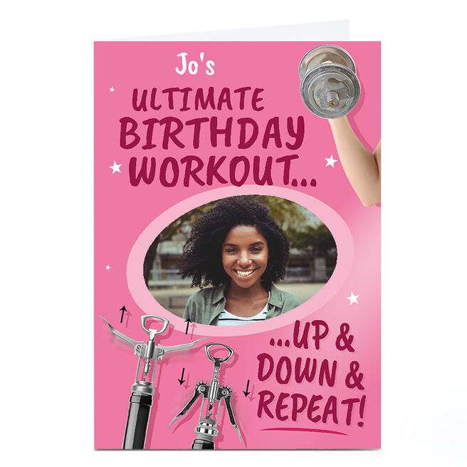 Photo Birthday Card - Ultimate Workout