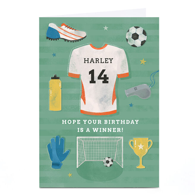 Personalised Birthday Card - Hope It's A Winner