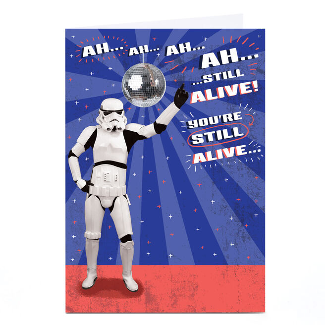 Star Wars Birthday Card - Stormtrooper Staying Alive