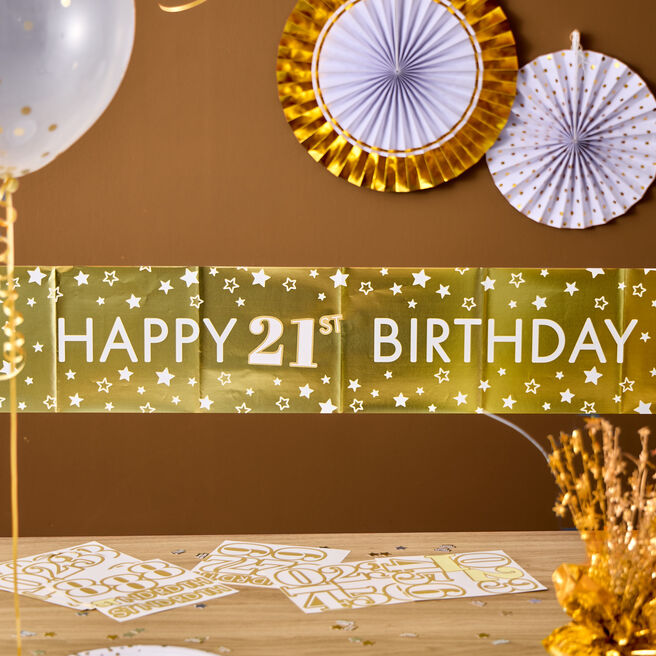 Personalised Large Happy Birthday Banner