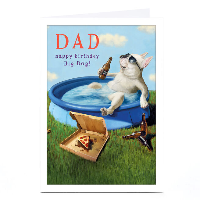 Personalised Birthday Card - Dad Big Dog