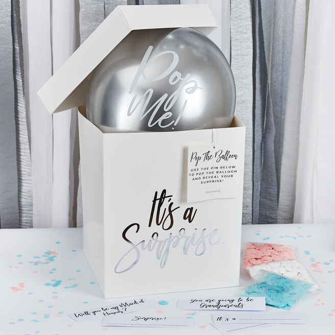 Metallic Silver Surprise In A Box Set