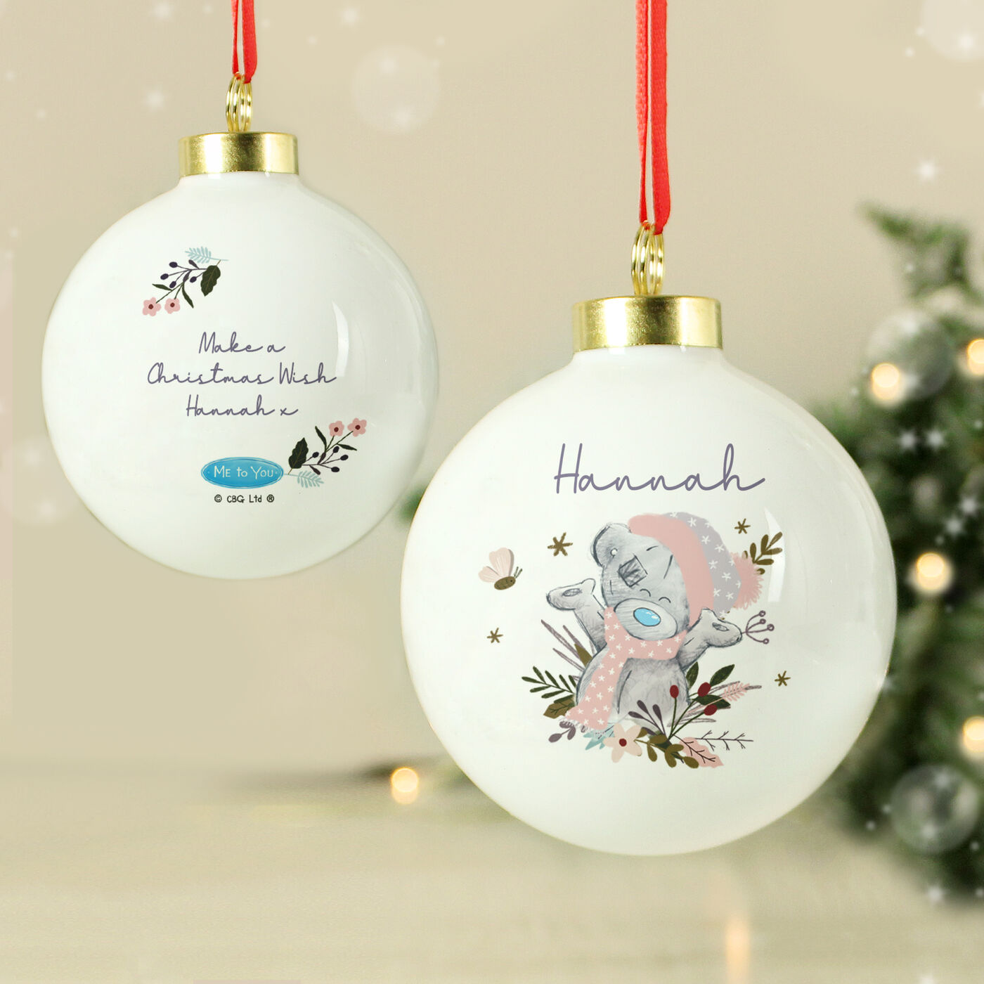Buy Personalised Me To You Tatty Teddy Cosy Winter Christmas Bauble for ...