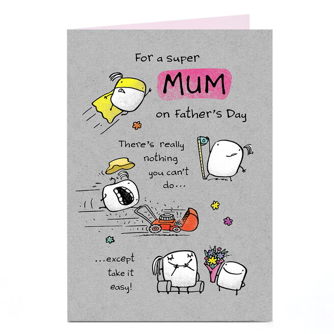 Personalised Father's Day Card - Super Mum 