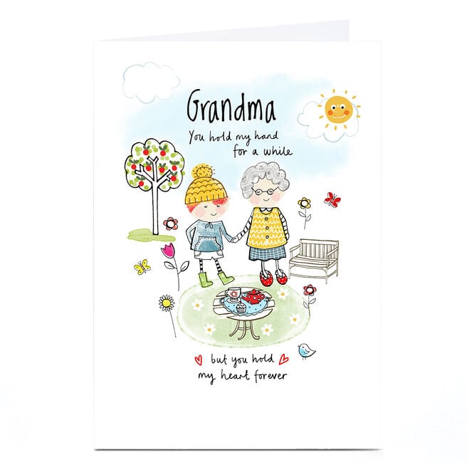 Personalised Card - Hold My Heart, Grandma