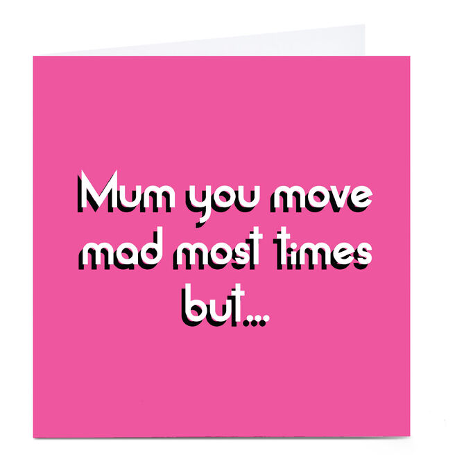 Personalised Streetgreets Mother's Day Card - Mum Mad Most Times