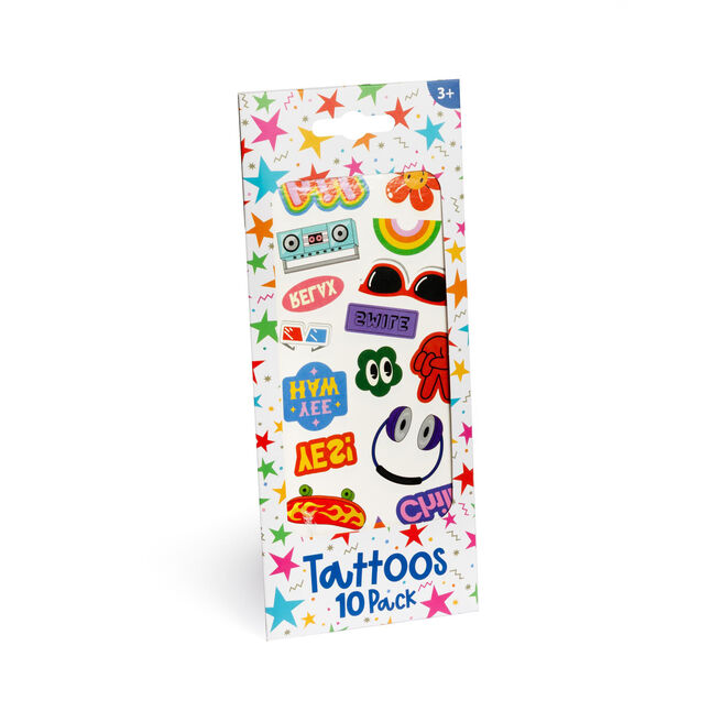 Cool Temporary Tattoos - 10 Sheets