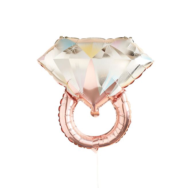 Rose Gold Ring 26-Inch Foil Balloon 